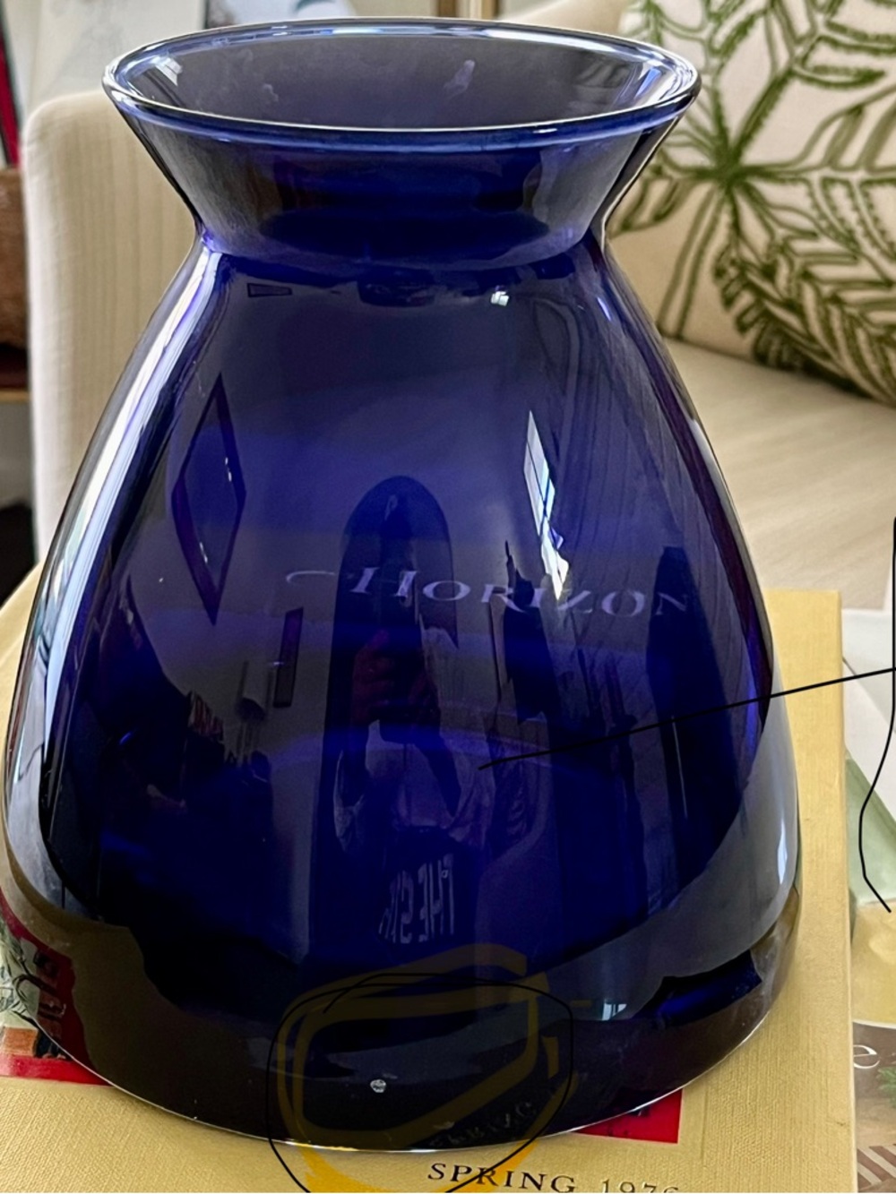 Vintage West Elm purple vase